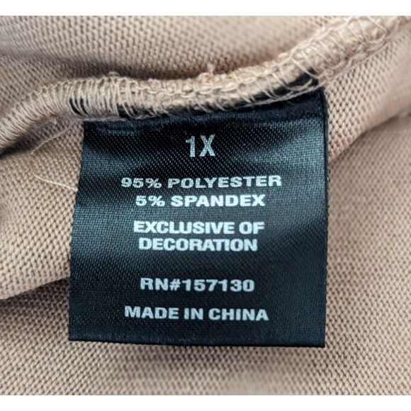 NWT   Kiss & Fly soft fleece pullover 3/4 sleeve top   SZ 1X - Picture 3 of 14